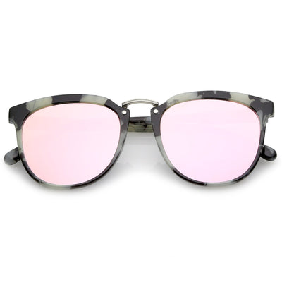 Trending Retro Modern Mirrored Flat Lens Sunglasses A945
