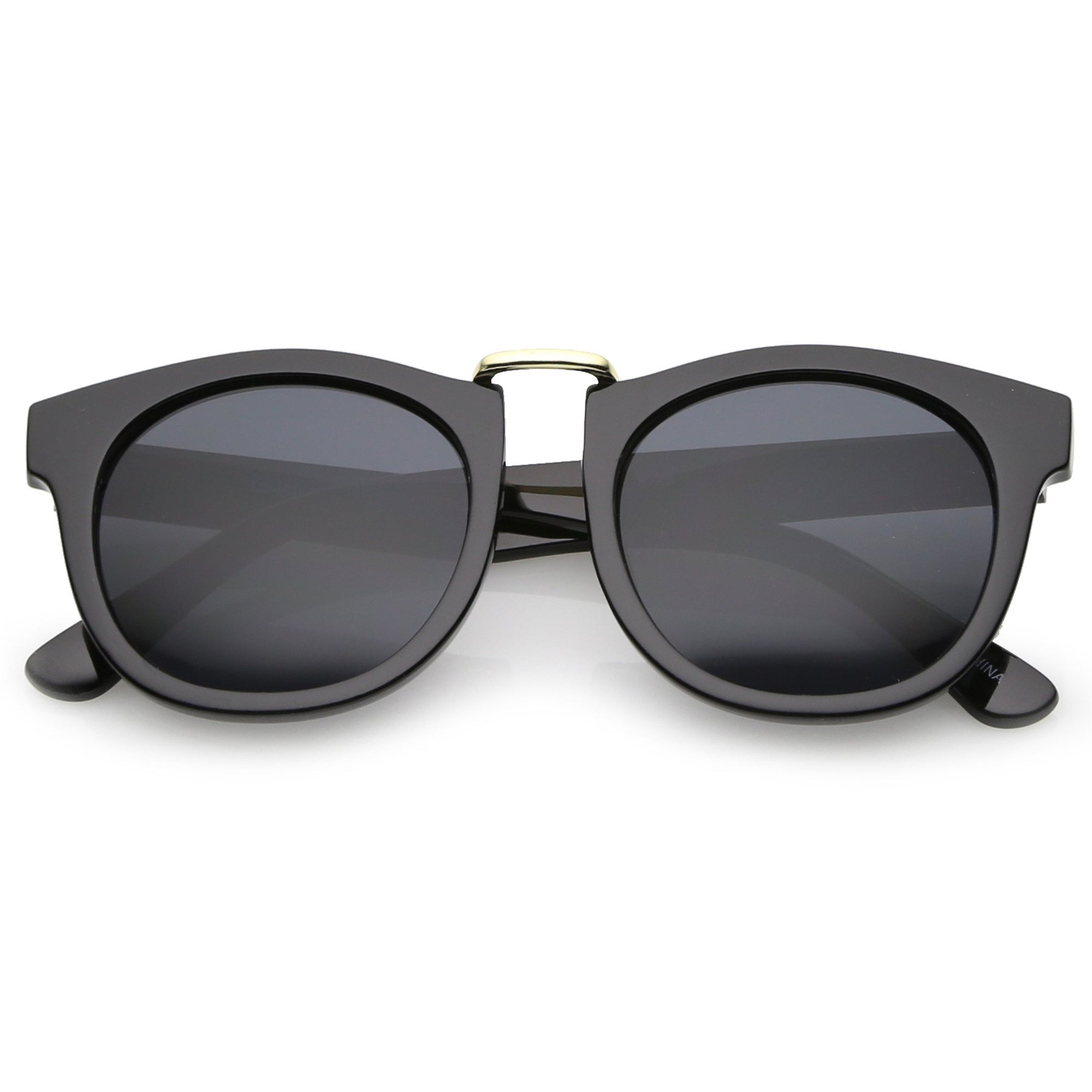 Retro Dapper Euro Horned Rim Sunglasses - zeroUV