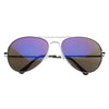 Retro Flash Color Mirrored Lens Metal Aviator Sunglasses 1485