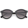Vintage Dapper Round P3 Horned Rim Sunglasses C127
