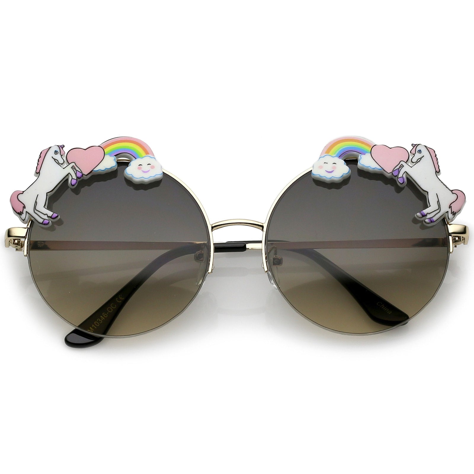 Round Unicorn Indie Festival Gradient Lens Sunglasses C430