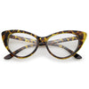 1950's Vintage Mod Fashion Cat Eye Clear Lens Glasses 8435