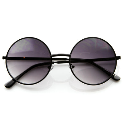 Designer Medium Round Metal Fashion Sunglasses 8570