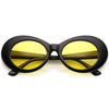 Retro 90's Fashion Clout Oval Round Color Tone Lens Sunglasses C441