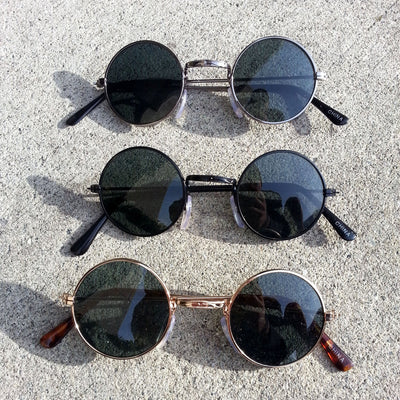 Genuine Steampunk Vintage Round Spectacles Sunglasses 7012