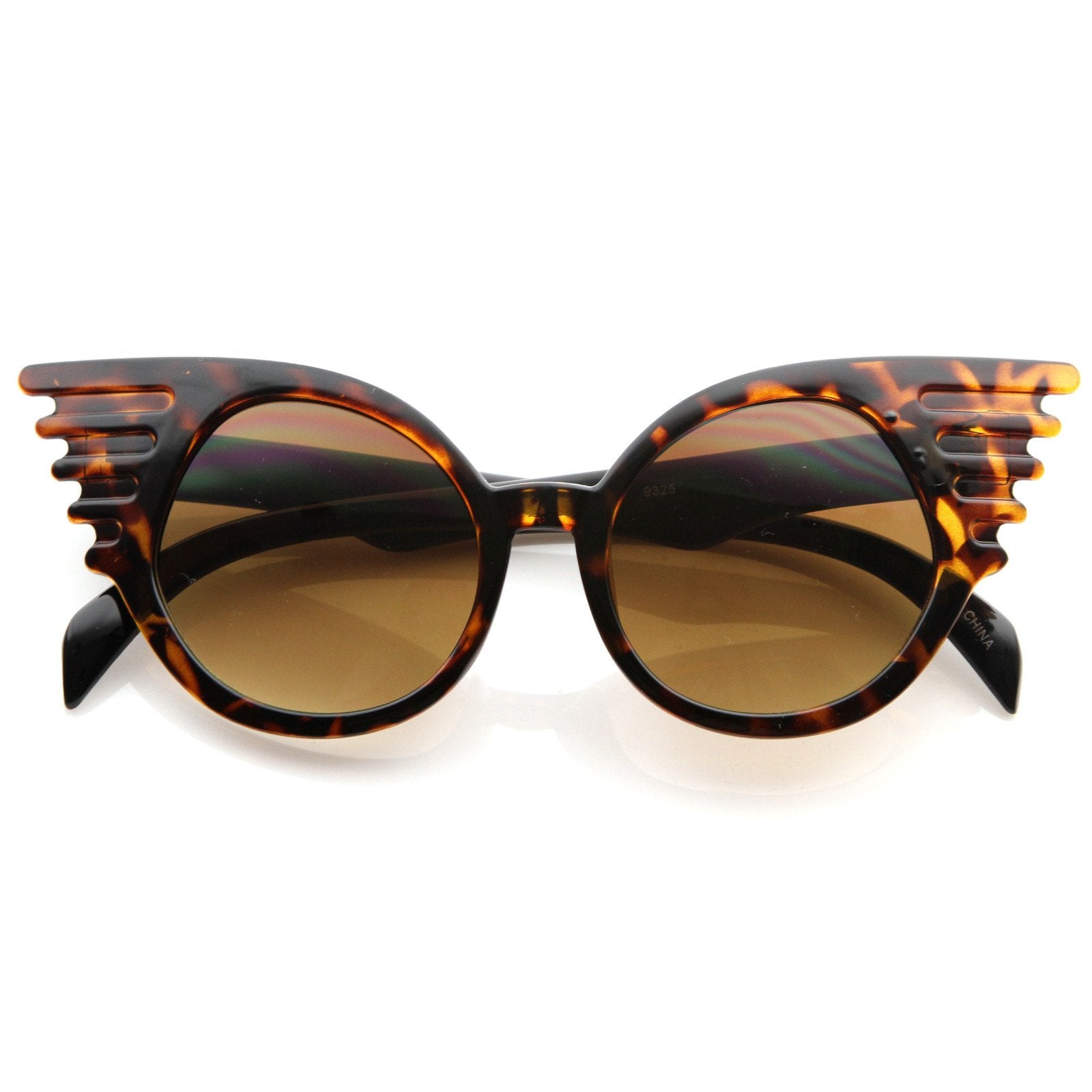 Trendy Unique Fashion Angel Wings Round Sunglasses 8581
