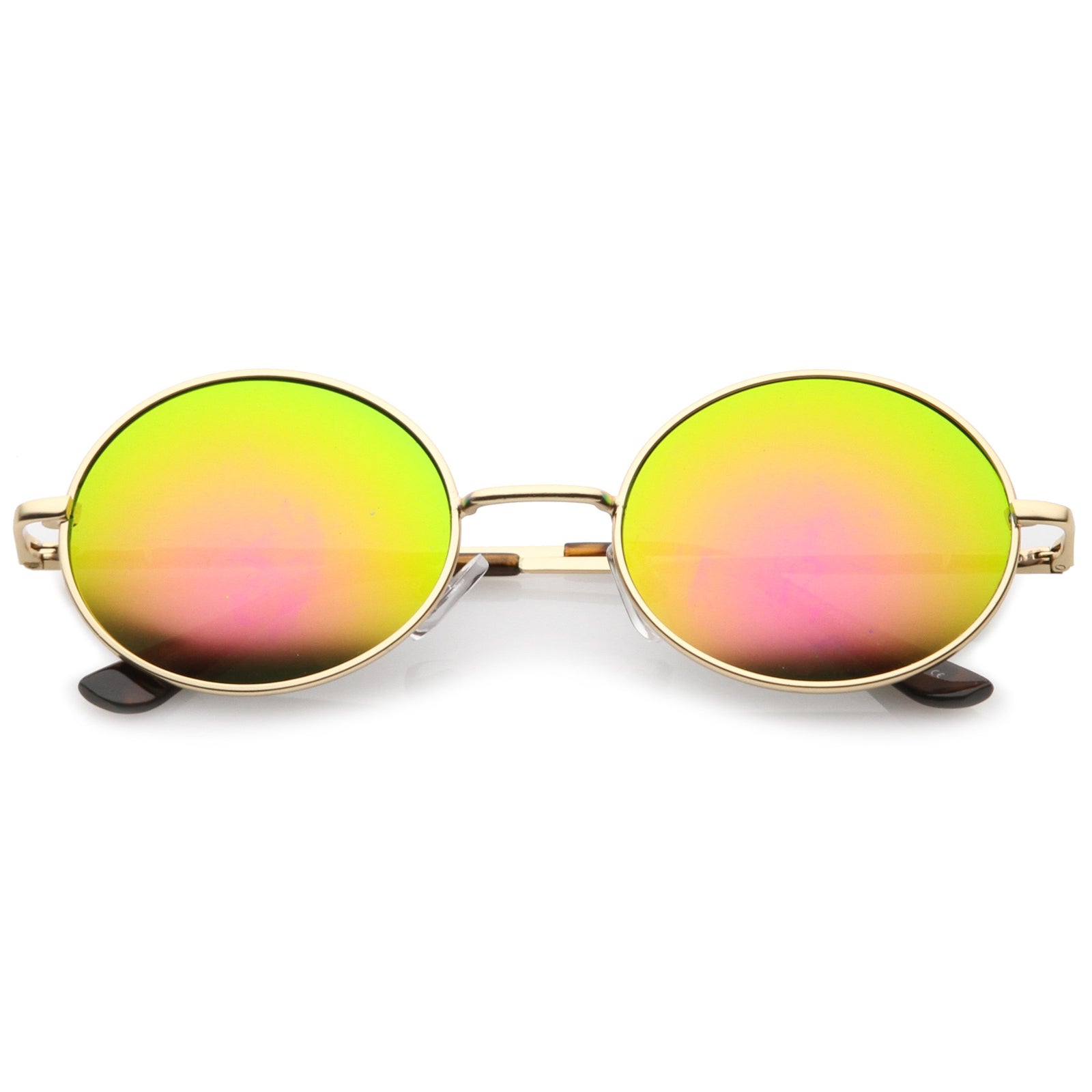 Gold Pink Green Mirror