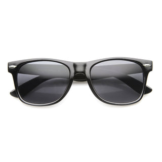 Gafas de sol clásicas retro con borde de cuernos de edición estándar 8452 - Humo negro