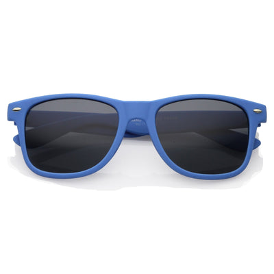 Retro Soft Rubberized Colorful Matte Horned Rim Sunglasses 9344