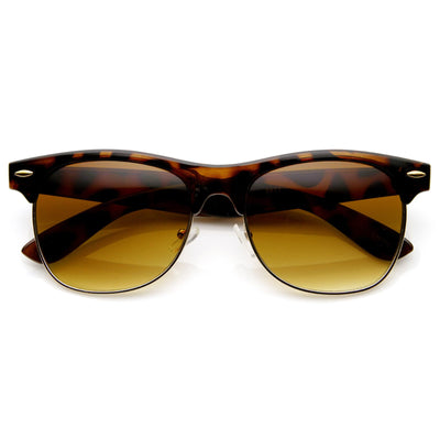 1950's Vintage Inspired Retro Half Frame Horned Rim Sunglasses 8769