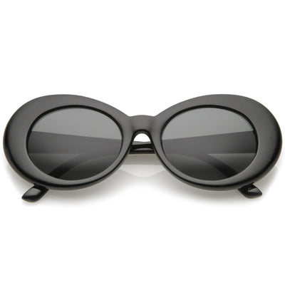 Retro 1990's Fashion Oval Clout Goggle Sunglasses