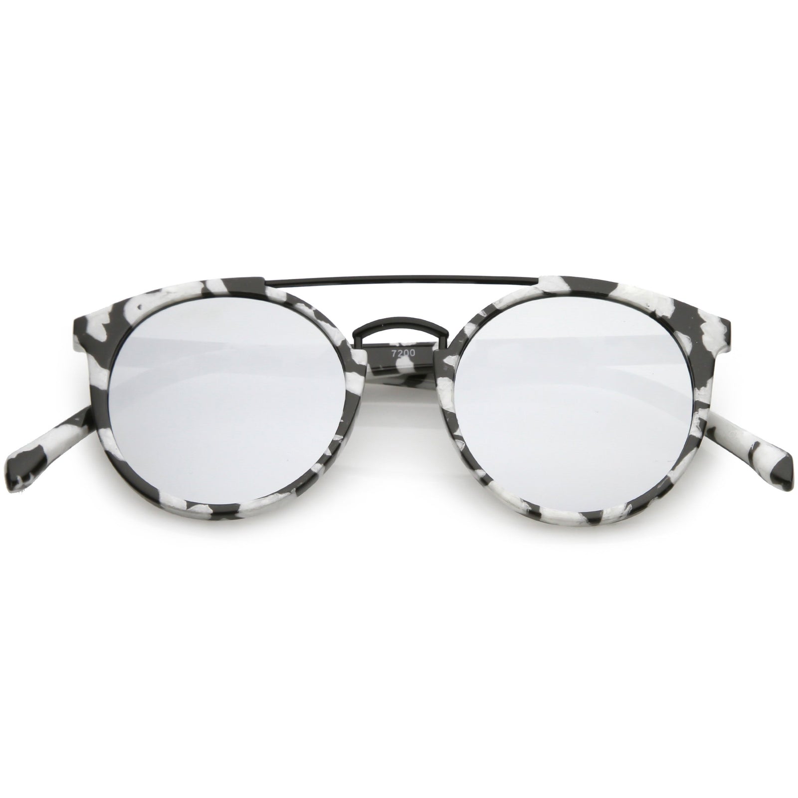 Marble Black Silver Mirror