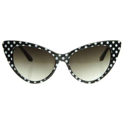 Retro 1950's Polka Dot Cat Eye Fashion Sunglasses 8498