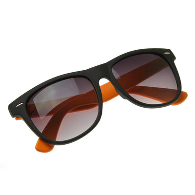 Retro Neon Color 2 Tone Horned Rim Sunglasses 2793