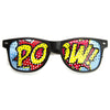 POW Pop Art Mesh Print Horned Rim Glasses 8856