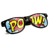 POW Pop Art Mesh Print Horned Rim Glasses 8856