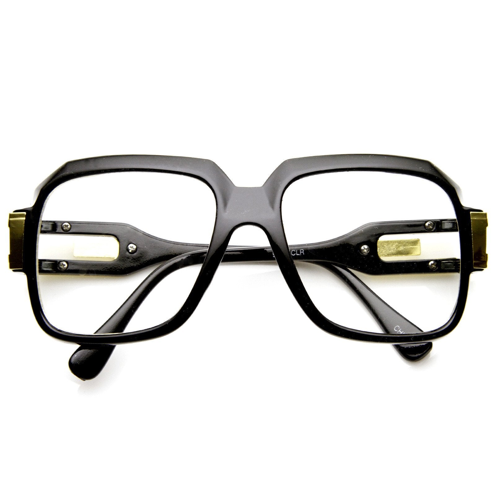 Retro Euro Square Hip Hop 80's Fashion Clear Lens Glasses 8901