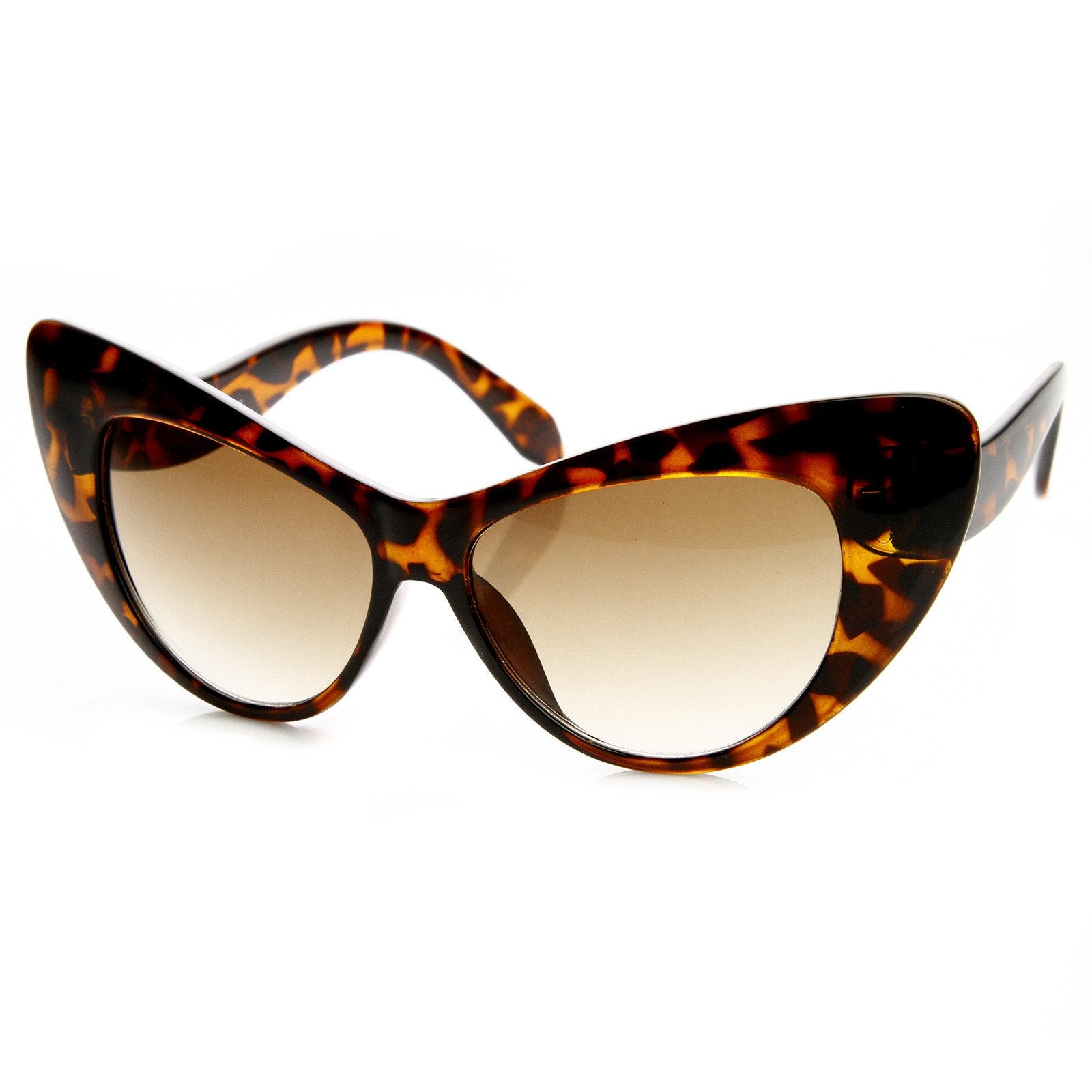 Womens Oversize Retro Cat Eye Fashion Sunglasses - zeroUV