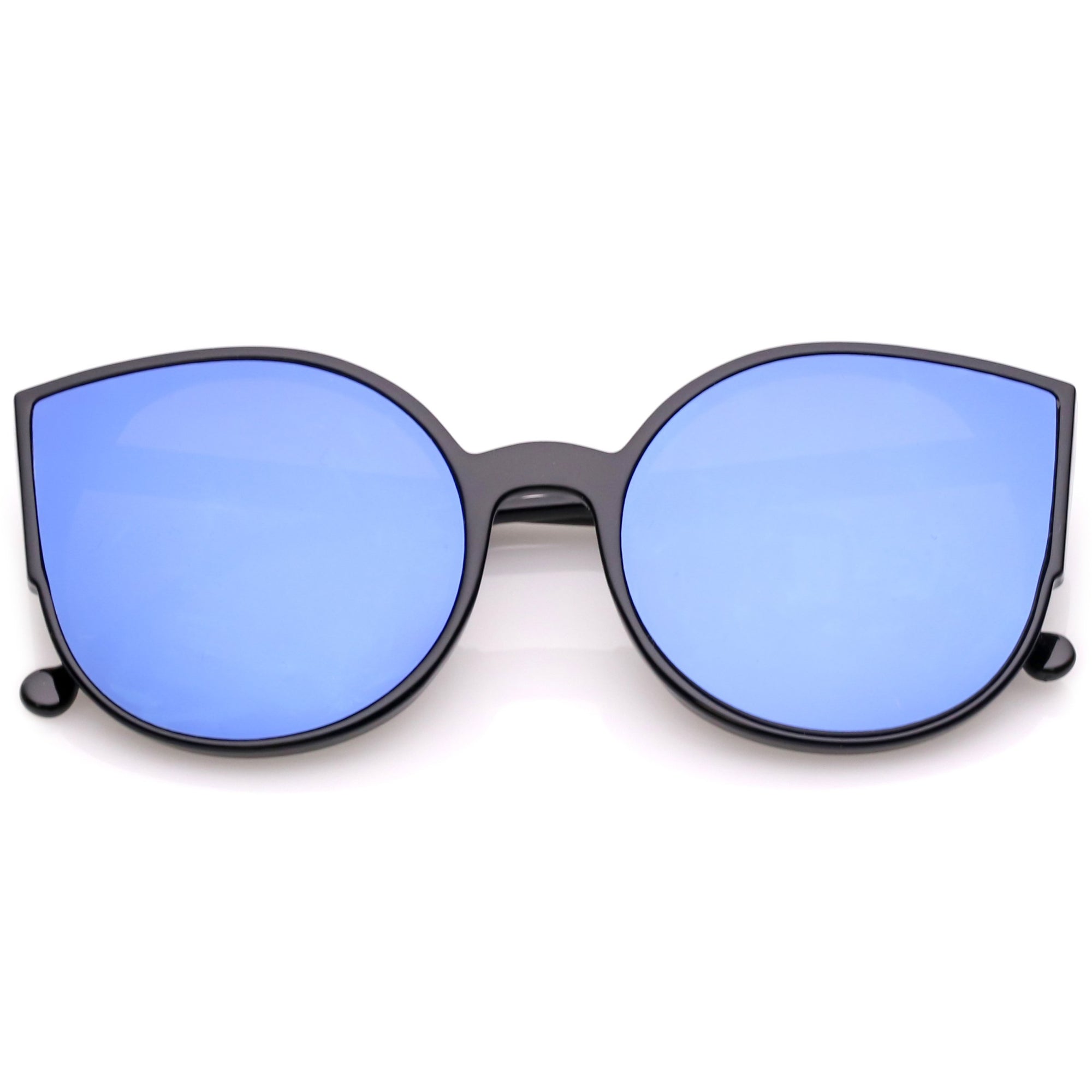 Women's Oversize Mirrored Flat Infinity Lens Sunglasses - zeroUV