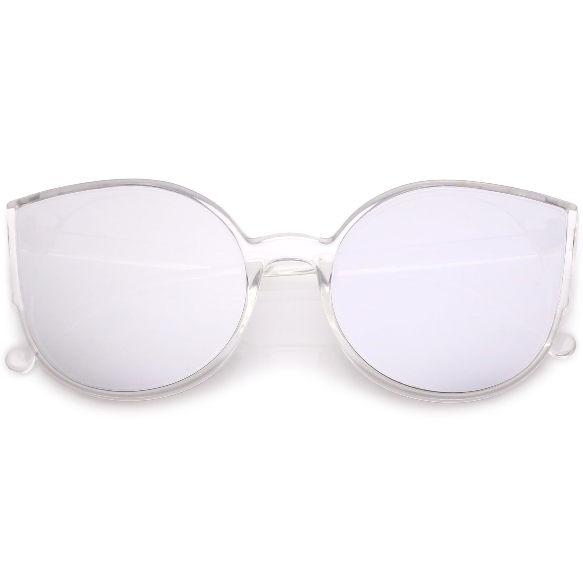 Women's Oversize Mirrored Flat Infinity Lens Sunglasses - zeroUV