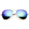 Zerouv Full Gold Frame Flash Color Mirrored Lens Sunglasses 1486
