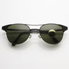True Vintage 1950's Metal Cross Bar Horned Rim Sunglasses 7018