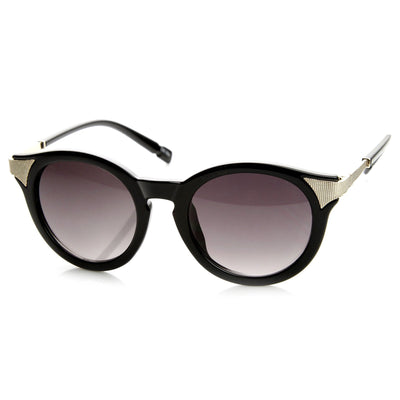 Womens Retro P3 Round Circle Fashion Cat Eye Sunglasses 8986