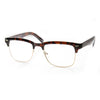 Vintage Inspired Horned Rim Half Frame Clear Lens Glasses 9623