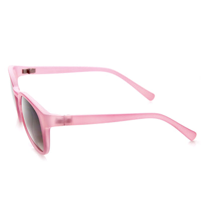 Womens Retro Colorful Pastel P3 Horned Rim Keyhole Sunglasses 9104