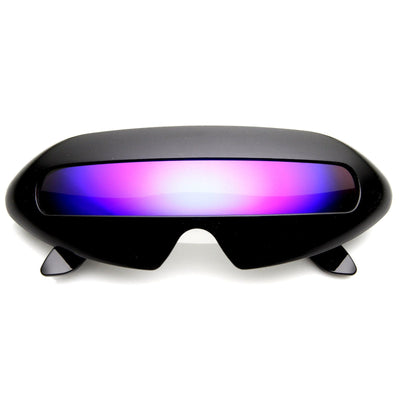 Retro Futuristic Novelty Space Cadet Shield Sunglasses 8125
