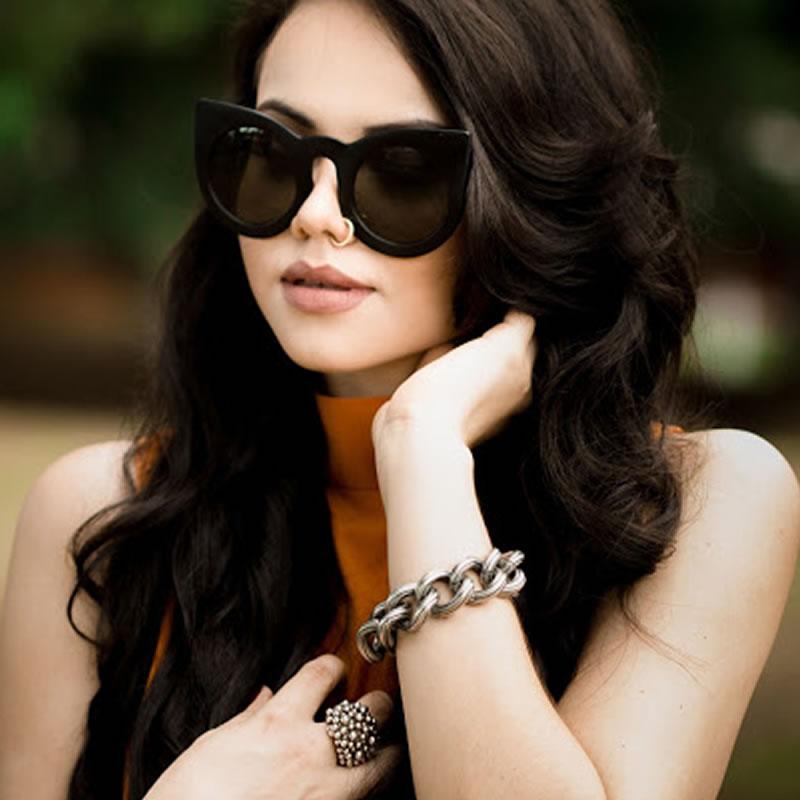 zeroUV Women's Oversize Cat Eye Sunglasses