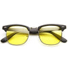 Indie Half Frame Horned Rim Polarized Lens Sunglasses 2936