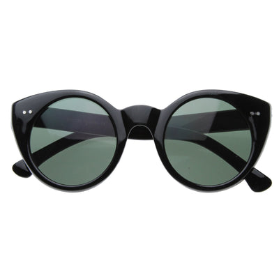 Womens Fashion Modern Cat Eye Retro Circle Round Sunglasses 8297