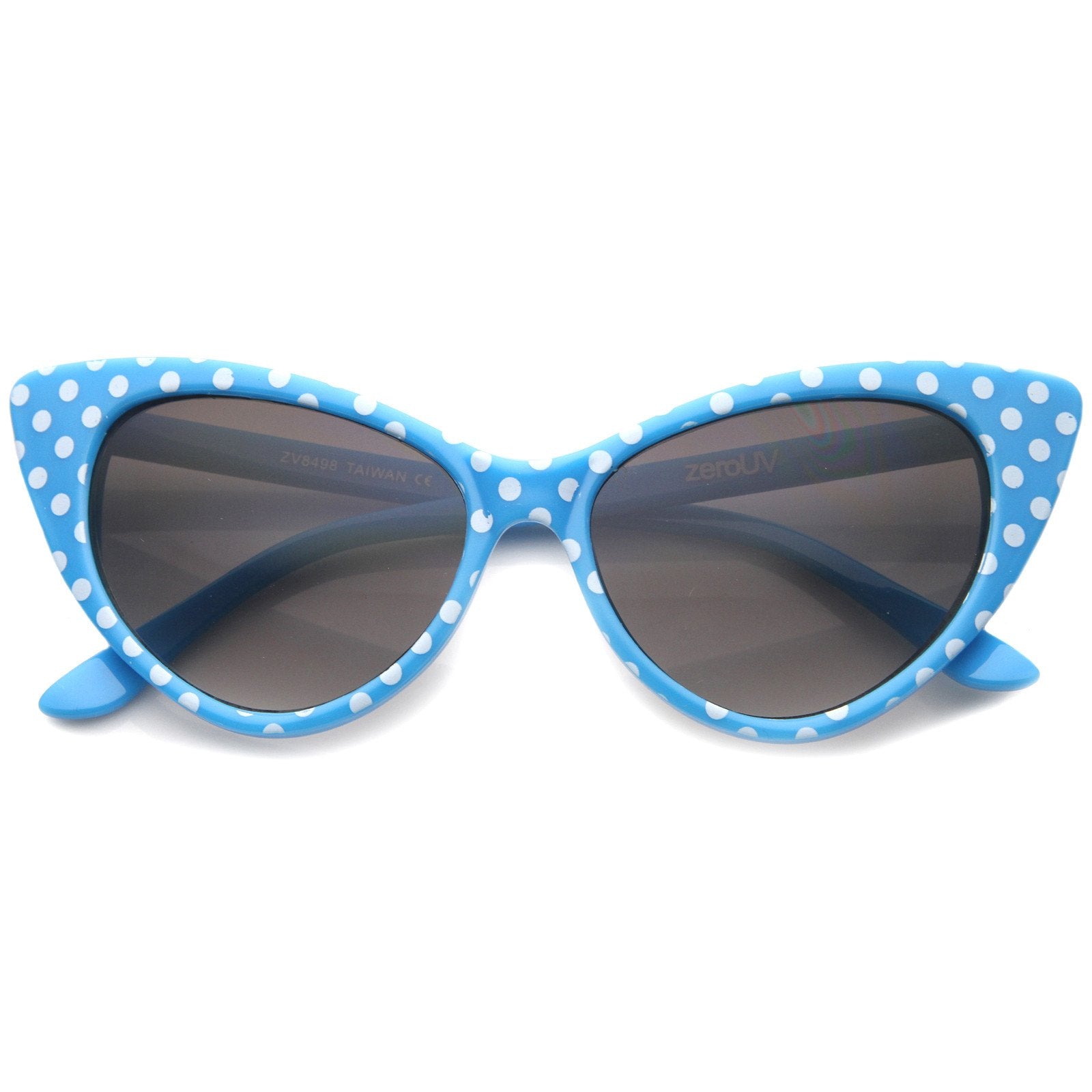 Retro 1950's Polka Dot Cat Eye Fashion Sunglasses - zeroUV