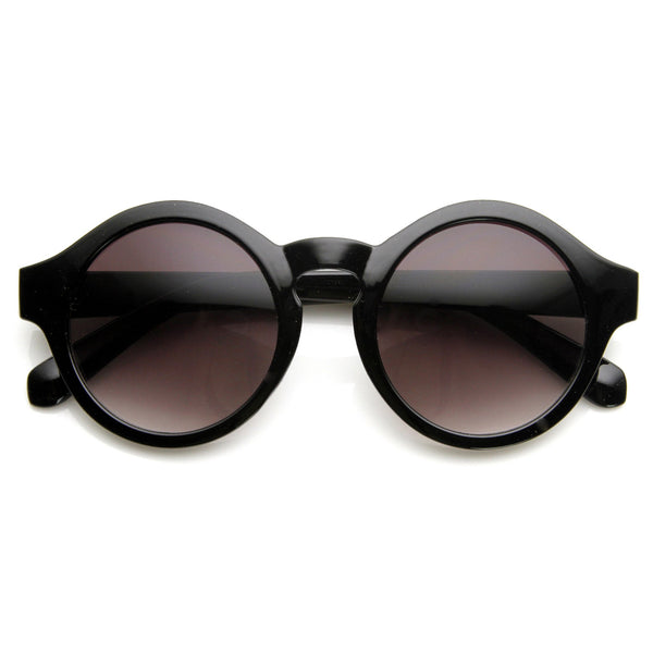 Classic Retro Keyhole Round P3 Frame Sunglasses - zeroUV