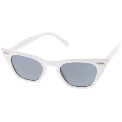 Womens Sharp Pointed Flat Top Cat Eye Retro Sunglasses 8683