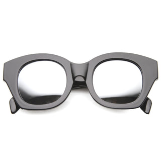 Gafas de sol extragrandes con montura indie y lentes espejadas 9983 - Espejo negro
