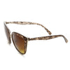 Designer Womens Oversize Metal Plastic Cat Eye Sunglasses 9207