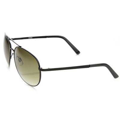 Large Round Full Metal Aviator Sunglasses 1373 58mm