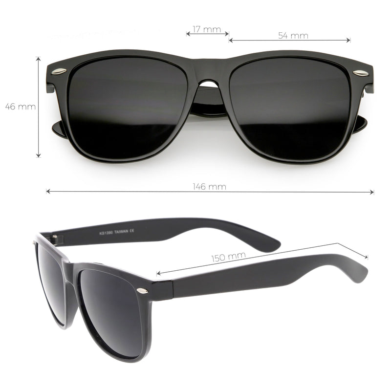 Classic Retro Indie Classic Horned Rim Sunglasses 54mm C767