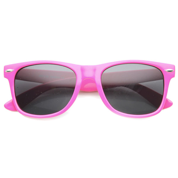 Retro Colorful Horned Rim Sunglasses - zeroUV