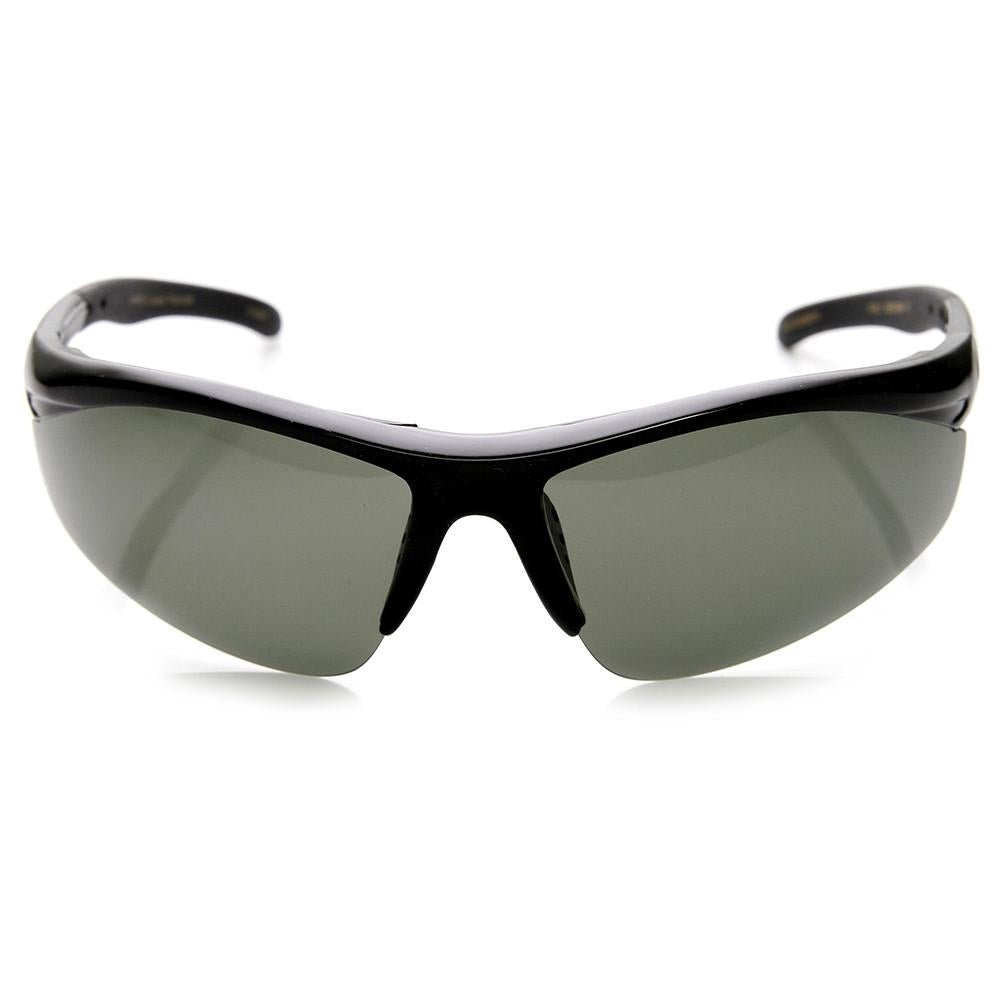 Men's Half Rim Eyeglass Frame & 3 Pcs Magnetic Polarized Sunglasses Clip On  Lens | eBay
