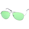 Retro Metal Color Tinted Lens Aviator Sunglasses 8405 59mm