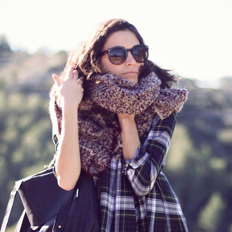Trendy Blogger Womens Fashion Thick Round Sunglasses - zeroUV