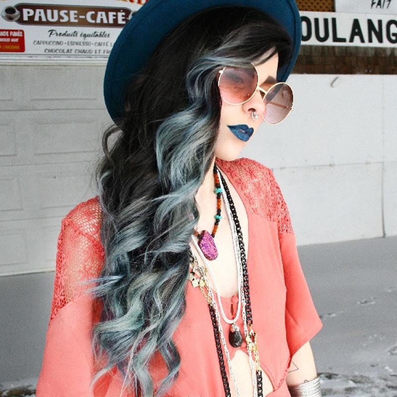 Gold Brown Pink Fade