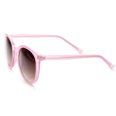 Zerouv "Ava" Retro Indie Fashion Round P3 Key Hole Sunglasses