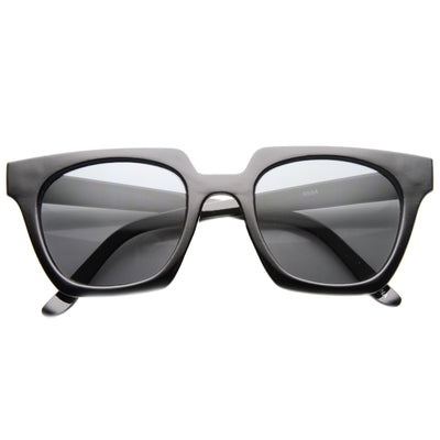Womens Designer Fashion Horned Rim Indie Sunglasses 8831