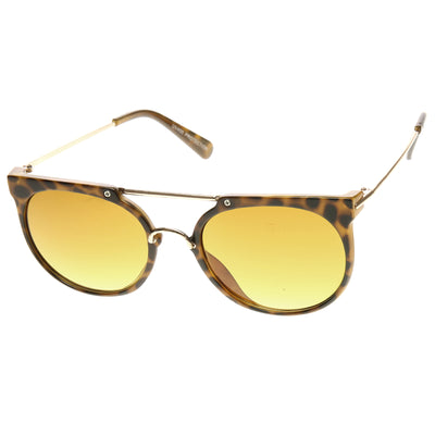 Indie Dapper Hipster Flat Top Vintage Aviator Sunglasses 8945