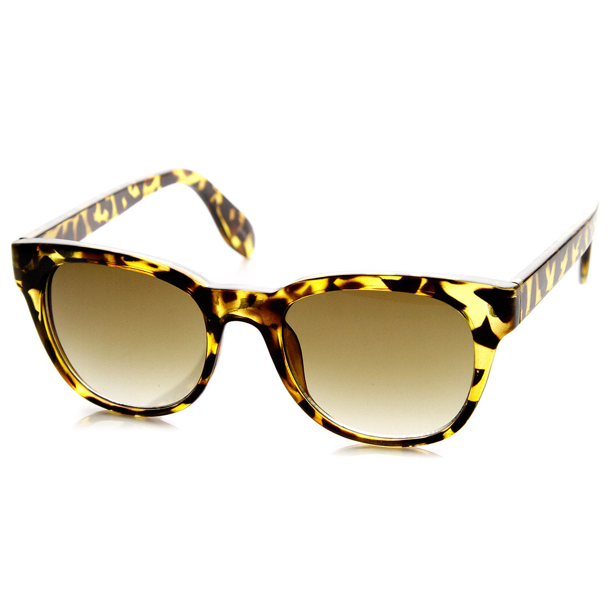Retro Bold Frame Indie Horned Rim Sunglasses 8987
