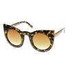 Oversize Round Circle Pointed Cat Eye Sunglasses 9180